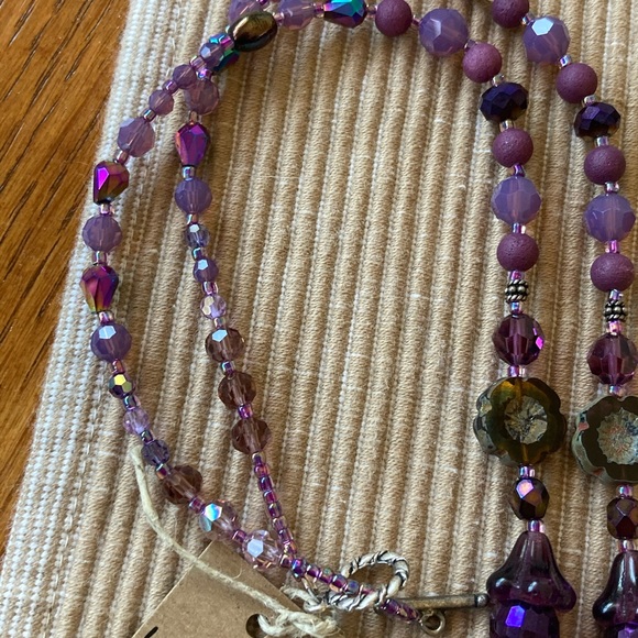 NWT Fish & Octopus Pendant Necklace w Amethysts Swarovski Crystals & Cze… - Picture 11 of 11